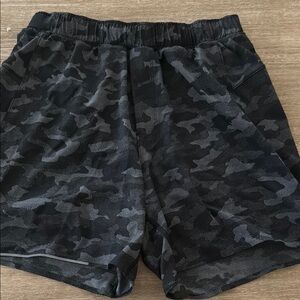lululemon athletica Black Camouflage Athletic Shorts
